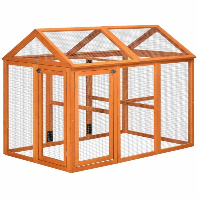 Pawhut Large Wooden Chicken Run