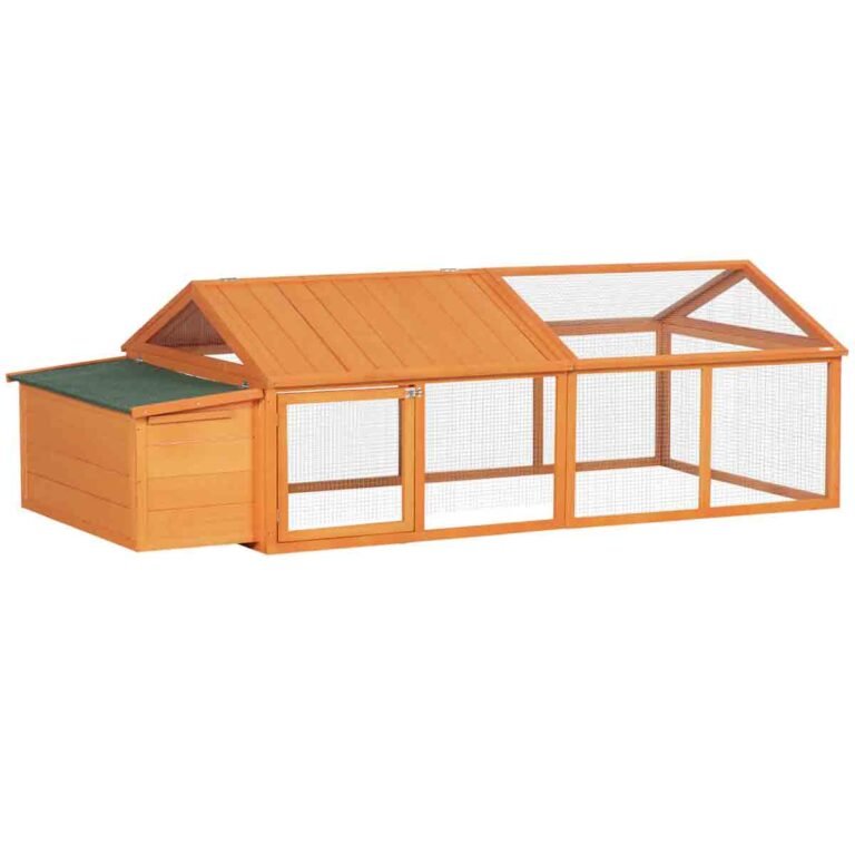 PawHut Wooden Chicken Run
