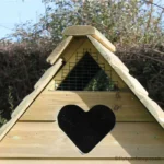 Dorset Stroller Chicken Coop - Vertical Door - No Heart Window - Image 4